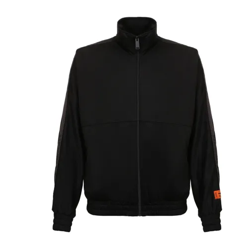 Heron Preston , Stylish Black Hooded Sweatshirt ,Black male, Sizes: