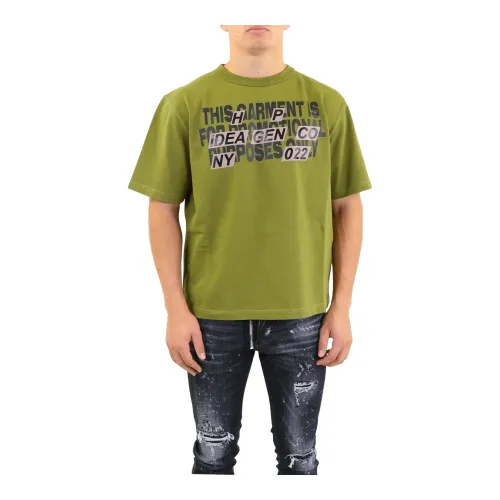 Heron Preston , T-Shirts ,Green male, Sizes: