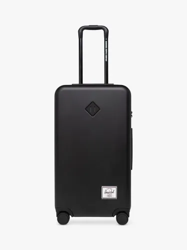 Herschel Supply Co. Heritage Hardshell 27cm 4-Wheel Medium Suitcase - Black - Unisex