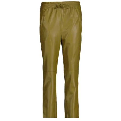 Herzen's Angelegenheit , Leather Trousers ,Green female, Sizes: