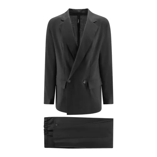 Hevo , Men's Clothing Suits Black Ss24 ,Black male, Sizes: