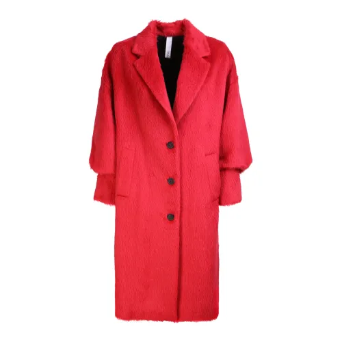 Hevo , Santa Caterina coat by HevÃ². The brand evokes the history of Italian fashion with original and contemporary touches ,Red female, Sizes: 2XS, S