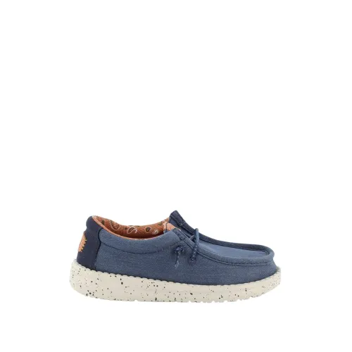 Hey Dude , 40567 Loafers ,Blue male, Sizes: