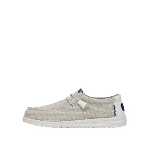 Hey Dude , Flexible Mesh Loafers ,White male, Sizes:
