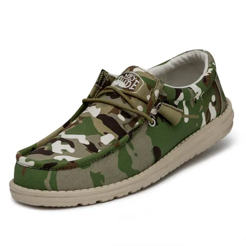 Hey Dude Men's Wally Camouflage Moc Toe Shoes