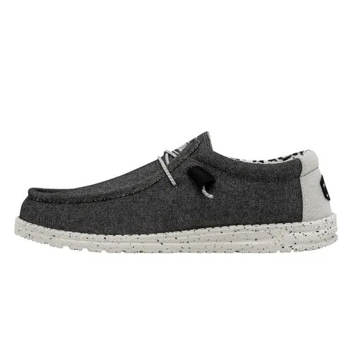 Hey Dude Men's Wally Stretch Canvas Moc Toe Shoes