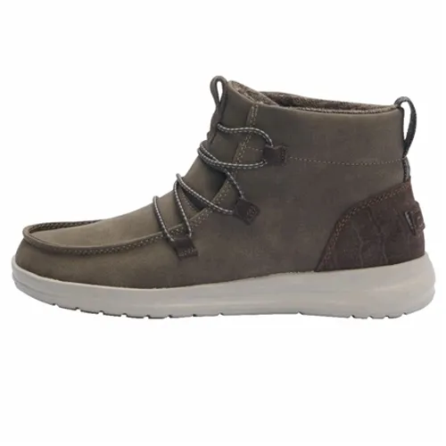 Hey Dude Shoes Eloise Recycled Leather Boots - Coffee - UK 4 (EU 37)