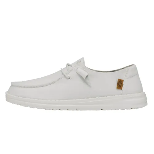 Hey Dude Wendy Chambray - Womens Shoes - White