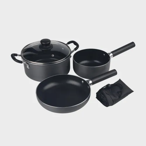 Hi-Gear Family Cookset - Black, Black