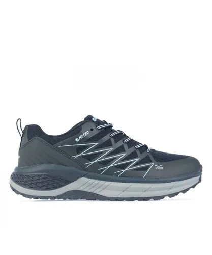 Hi-Tec Womenss Trail Destroyer Running Shoes in Indigo - Indigo Blue Textile
