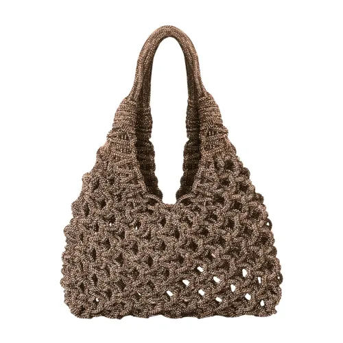 Hibourama , Handcrafted Vannifique Bag - Modern and Elegant ,Brown female, Sizes: ONE SIZE