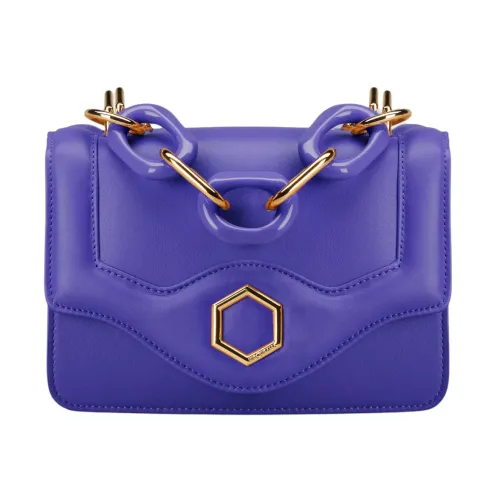 Hibourama , Iconic Small Tiffany Leather Bag ,Blue female, Sizes: ONE SIZE