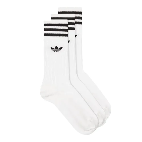 High Crew Socks 3 Pack - White / Black