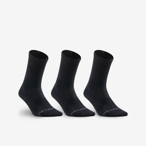 High Tennis Socks Rs 500 Tri-pack - Black