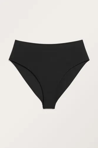 High-waist bikini briefs - Black