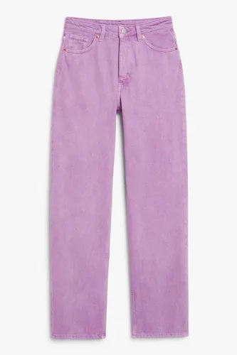 High waist jeans - Purple