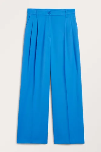 High waist wide leg trousers - Blue