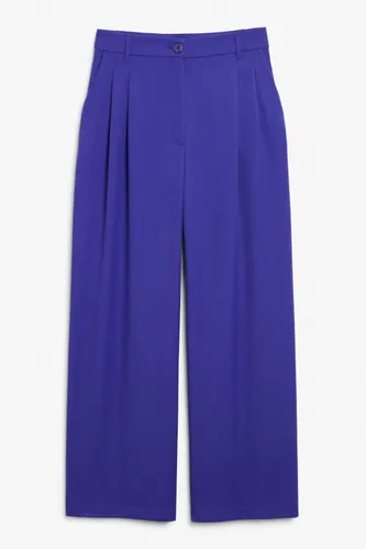 High waist wide leg trousers - Purple