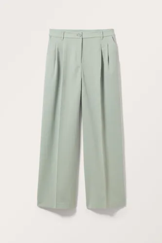 High waist wide leg trousers - Turquoise
