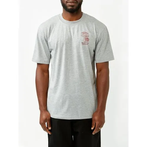 Hikerdelic Mens Grey Marl 5-a-day Short Sleeve T-Shirt