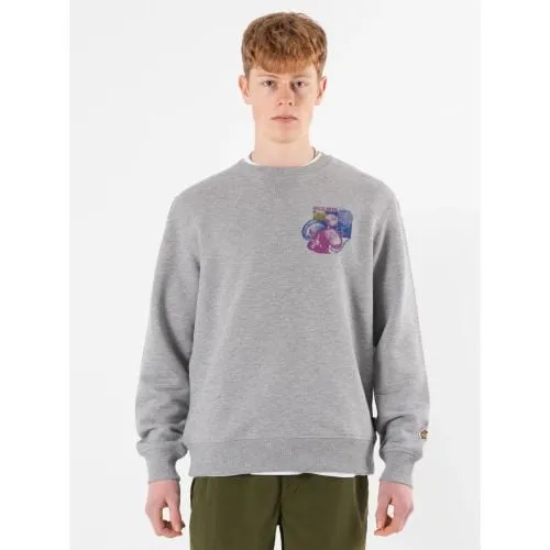 Hikerdelic Mens Grey Marl Sporeswear Sweater