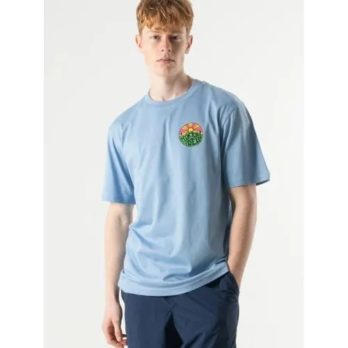 Hikerdelic Mens Light Blue Original Logo T-Shirt