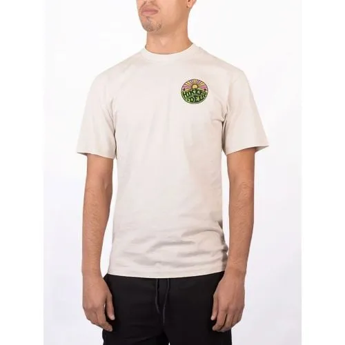 Hikerdelic Mens Oatmilk Original Logo Short Sleeve T-Shirt