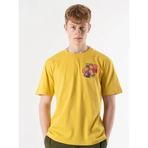 Hikerdelic Mens Washed Yellow Sporeswear T-Shirt