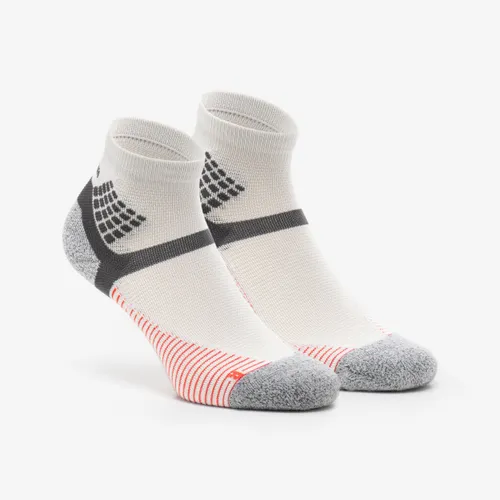 Hiking Socks Hike 500 Mid X2 Pairs - Grey And Red