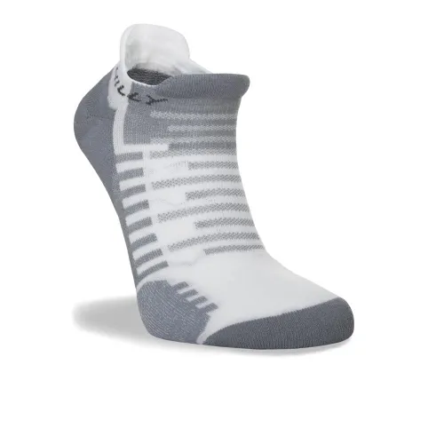 Hilly, Active - Socklet - Min Cushioning, White/Grey, Size L