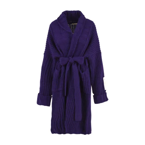 Hinnominate , Cardigan Sweaters for Women ,Purple female, Sizes: