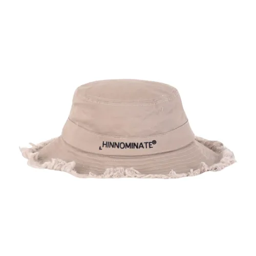 Hinnominate , Embroidered Cotton Cap with Frayed Edge ,Beige female, Sizes: ONE