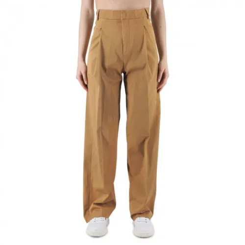 Hinnominate , Wide Trousers ,Brown female, Sizes: