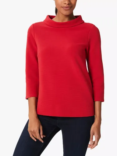 Hobbs Betsy Roll Neck Top - Cherry Red - Female