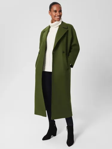 Hobbs Carine Wool Blend Coat, Green - Green - Female
