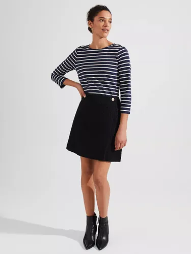 Hobbs Emmy Wool Blend Knit Mini Skirt, Black - Black - Female
