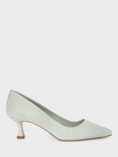 Hobbs Esther Suede Court Shoes - Sage Green - Female