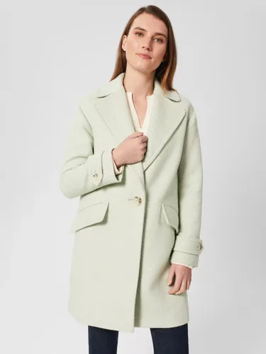 Hobbs Lillie Wool Blend Coat, Green Ivory - Green Ivory - Female