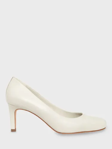 Hobbs Lizzie Leather Court Shoes, Ivory - Ivory - Female