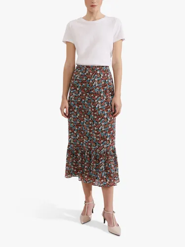 Hobbs Naeva Floral Print Midi Skirt, Multi - Multi - Female