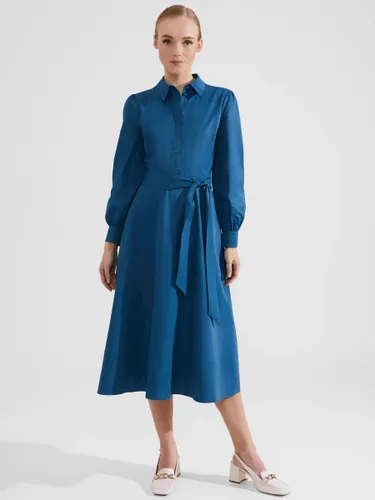 Hobbs Petite Ivana Midi Shirt Dress, Lyons Blue - Lyons Blue - Female