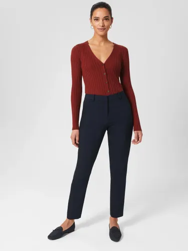 Hobbs Quin Tapered Trousers, Navy - Navy - Female