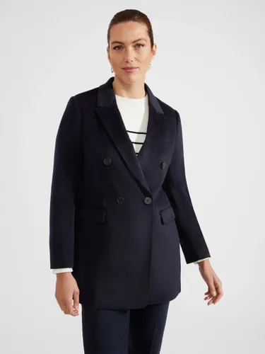 Hobbs Skye Wool Blend Coat, Navy - Navy - Female