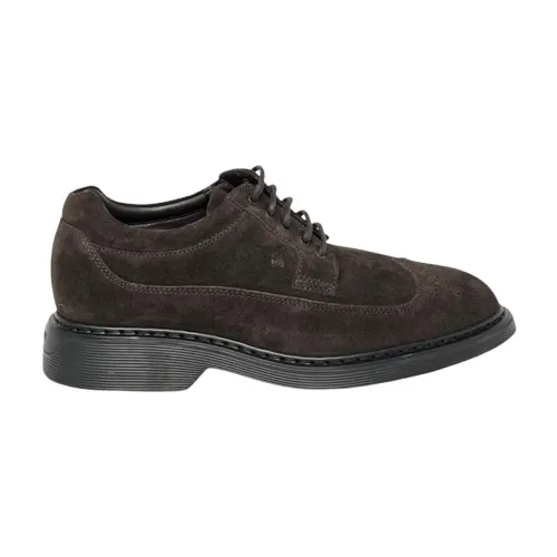 Hogan , Business Shoes Upgrade, High-Quality Hogan H576 Clark Men`s Shoes ,Brown male, Sizes: