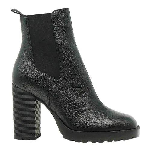 Hogan , Elegant Heeled Boots for Women ,Black female, Sizes: