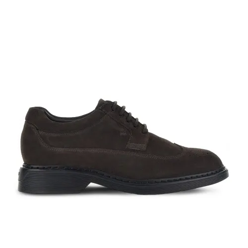 Hogan , Lace-up Shoes ,Brown male, Sizes: