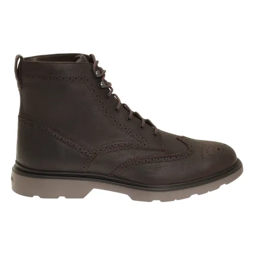 Hogan , Precision and Style: Must-Have High Boots for Men ,Brown male, Sizes: