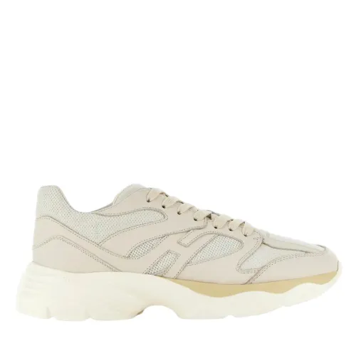 Hogan , Two-Tone Sneakers with Extralight Sole ,Beige male, Sizes:
