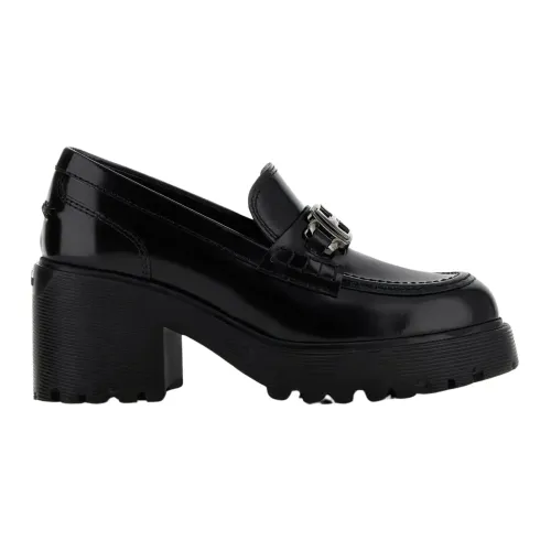 Hogan , Urban Feminine Flat Shoes ,Black female, Sizes: