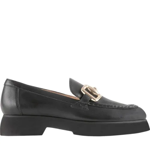 Högl , Black Leather Loafers for Women ,Black female, Sizes: